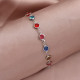 Personalised Family Birthstone Link Bracelet